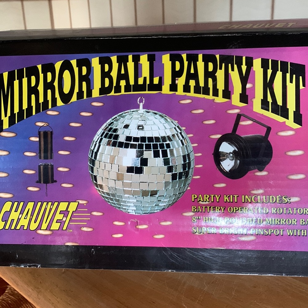 MIRROR BALL PARTY KIT / CHAUVET / LOOKS NEW